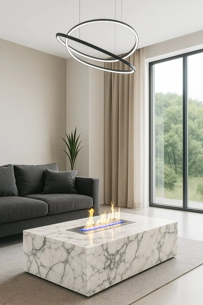 Pamono Marble Coffee Table in Arabescato by Andrea Grasso> Tables|Coffee & Side Tables