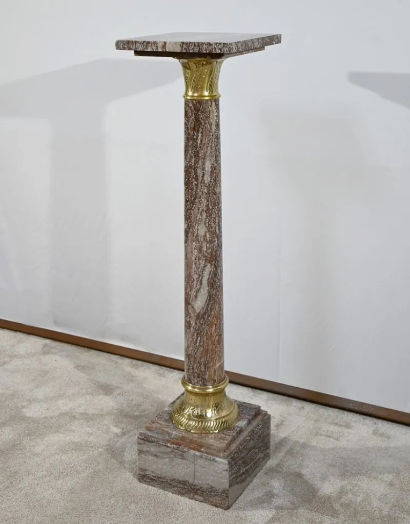 Pamono Marble Column, Late 19th Century> Pedestals And Columns