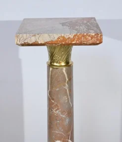 Hot Pamono Marble Column with Pivoting Tray, Late 19th Century