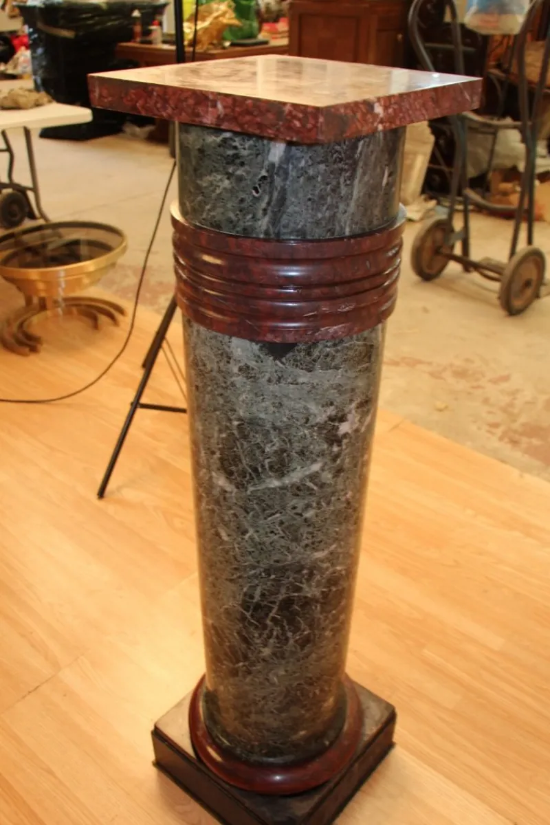 Pamono Marble Columns, Set of 2> Pedestals And Columns