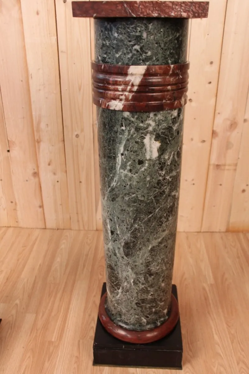 Pamono Marble Columns, Set of 2> Pedestals And Columns
