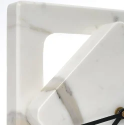 Best Pamono Marble One Cut Table Clock by Moreno Ratti