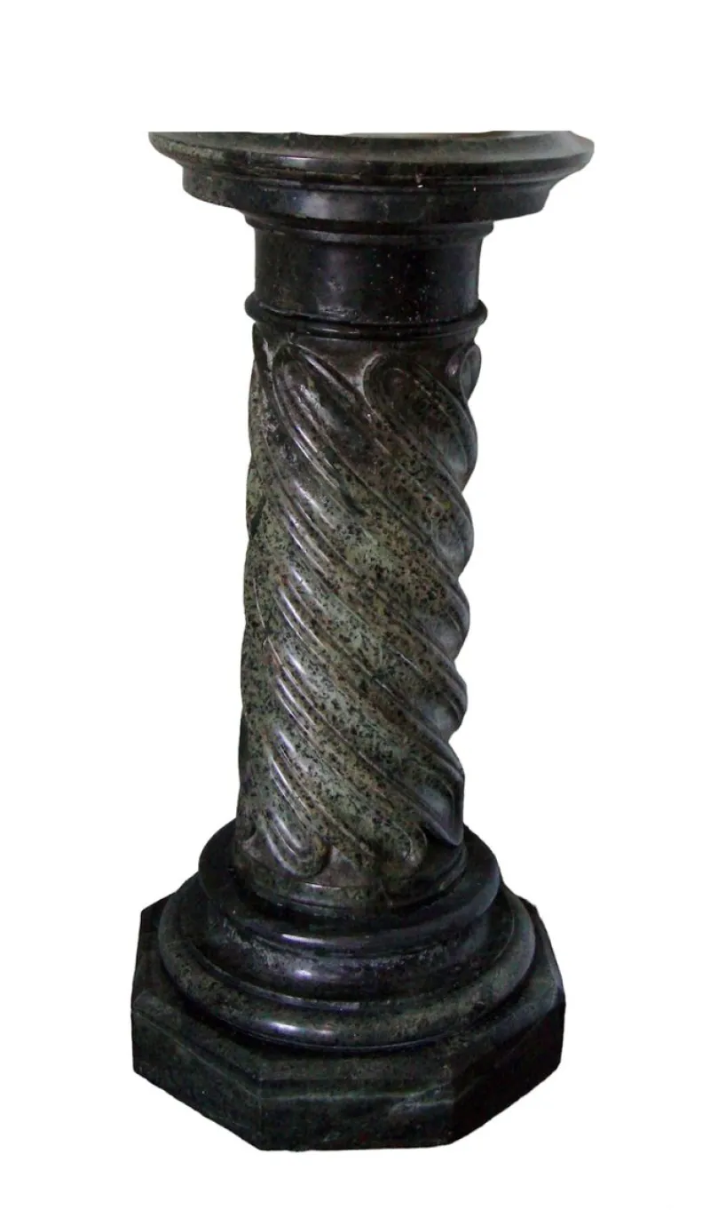 Pamono Marble Serpentine Column, 1920s