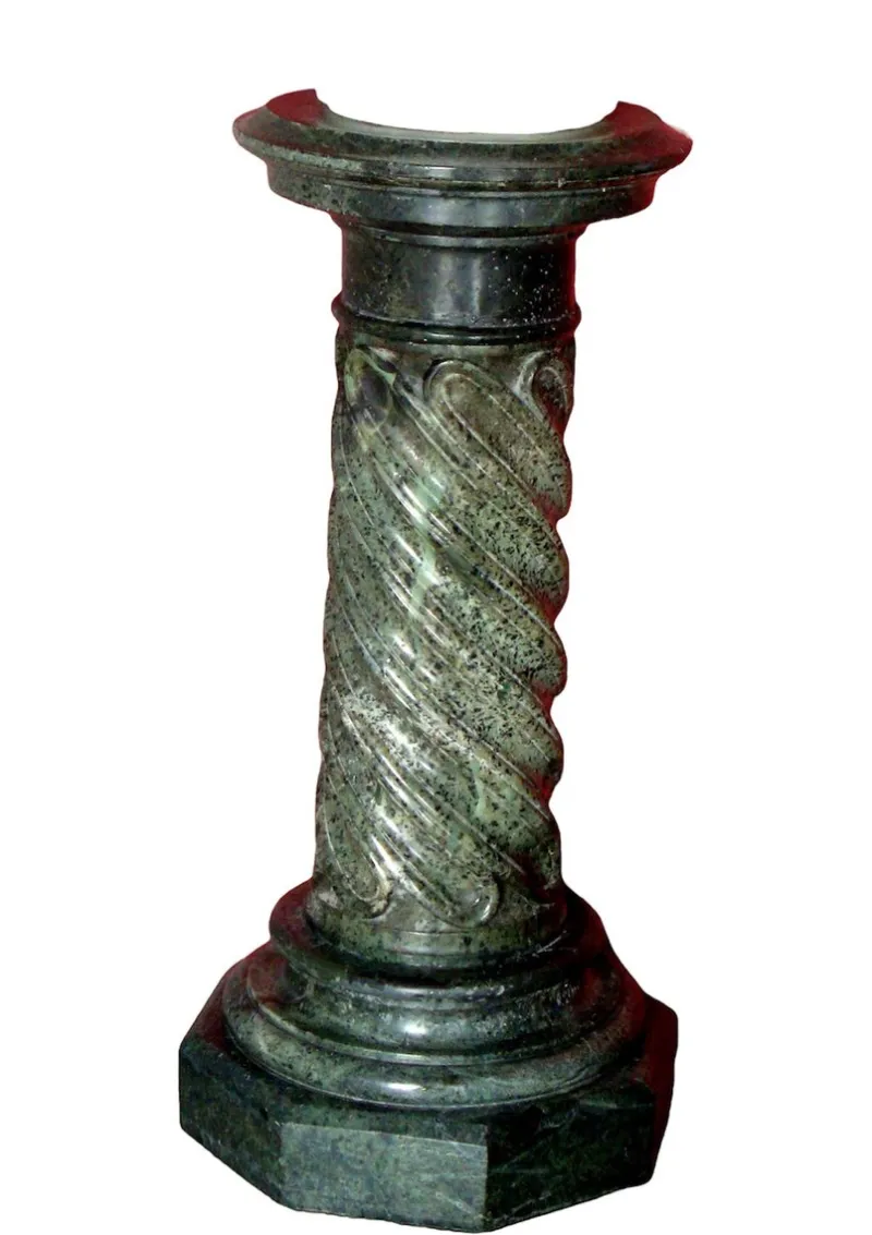 Pamono Marble Serpentine Column, 1920s