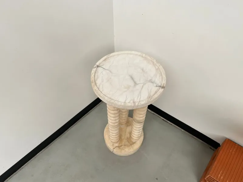 Pamono Marble Stand with 3 Columns, 1970> Pedestals And Columns