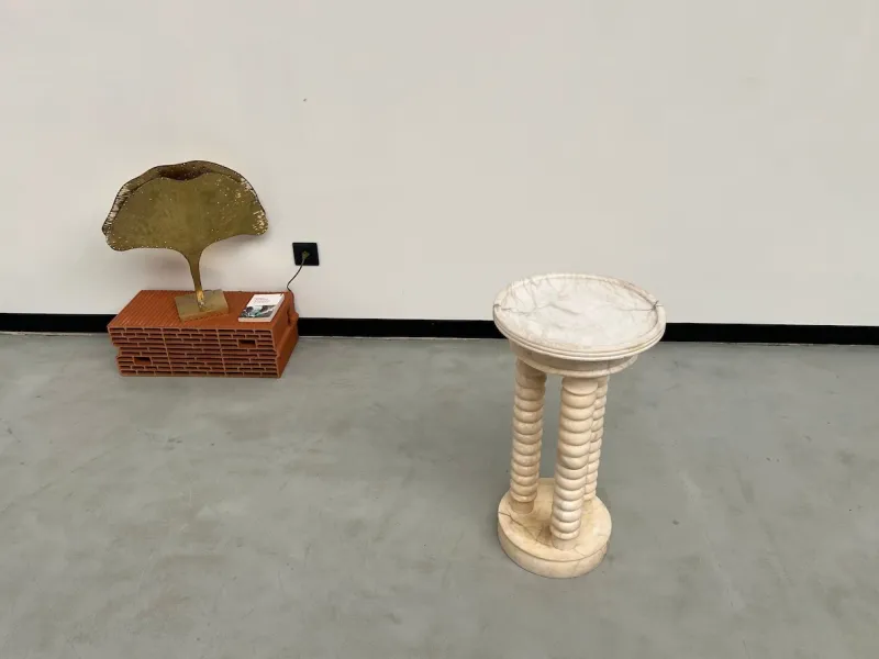 Pamono Marble Stand with 3 Columns, 1970> Pedestals And Columns