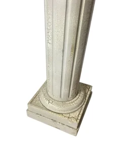 Best Pamono Marble Style Wooded Colomn Plynth or Pedestal, 1980s