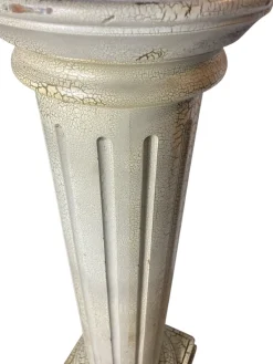 Best Pamono Marble Style Wooded Colomn Plynth or Pedestal, 1980s