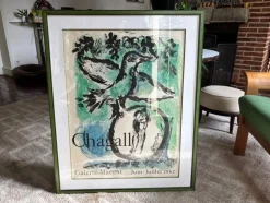 Clearance Pamono Marc Chagall, 1962, Original Lithograph Paper, Framed