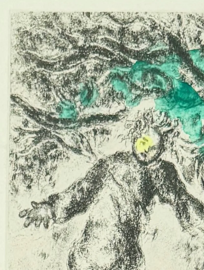 Outlet Pamono Marc Chagall, End of Absalom, 1952, Lithograph