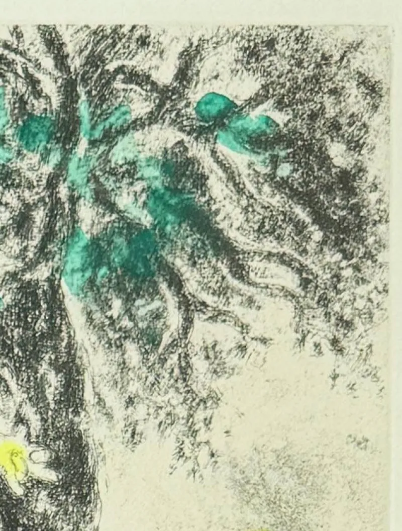 Outlet Pamono Marc Chagall, End of Absalom, 1952, Lithograph