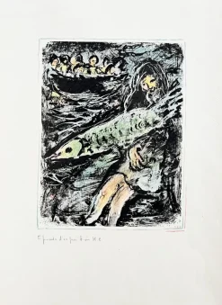 Pamono Marc Chagall, Jonah II, 1972, Lithograph