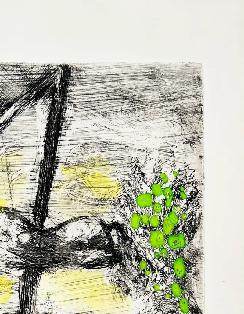 Pamono Marc Chagall, La Fortune et le Jeune Enfant, 1954, Etching> Prints & Multiples