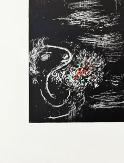 Pamono Marc Chagall, L'Arbre Vert aux Amoureux, 1980, Lithograph
