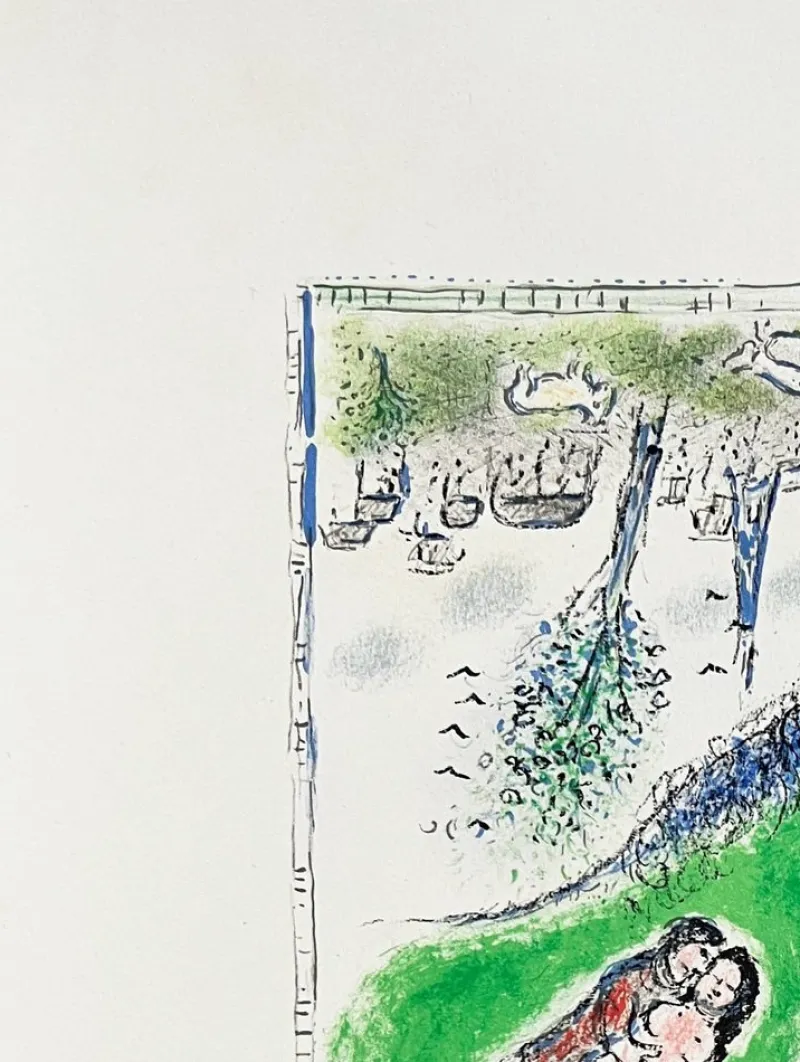 Pamono Marc Chagall, Le Cheval Vert, 1973, Lithograph> Abstraction|Prints & Multiples