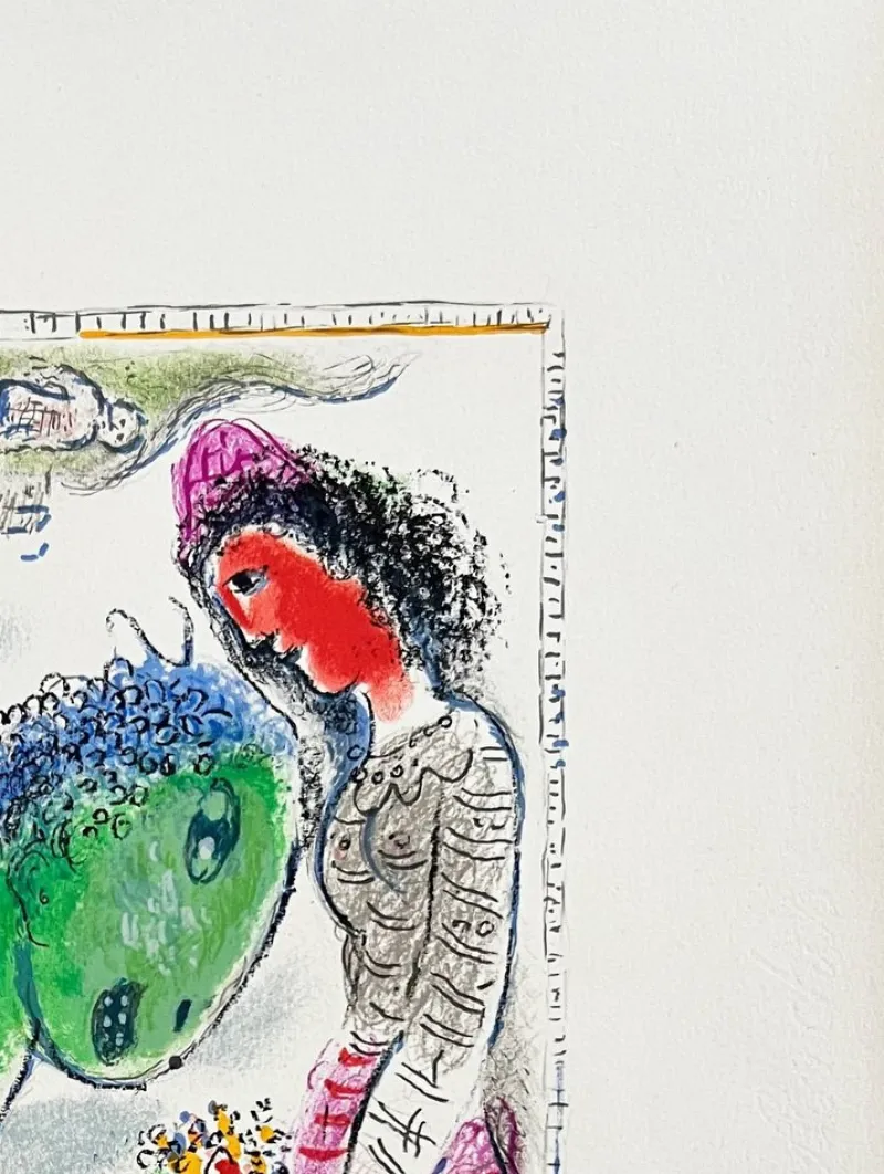 Pamono Marc Chagall, Le Cheval Vert, 1973, Lithograph> Abstraction|Prints & Multiples