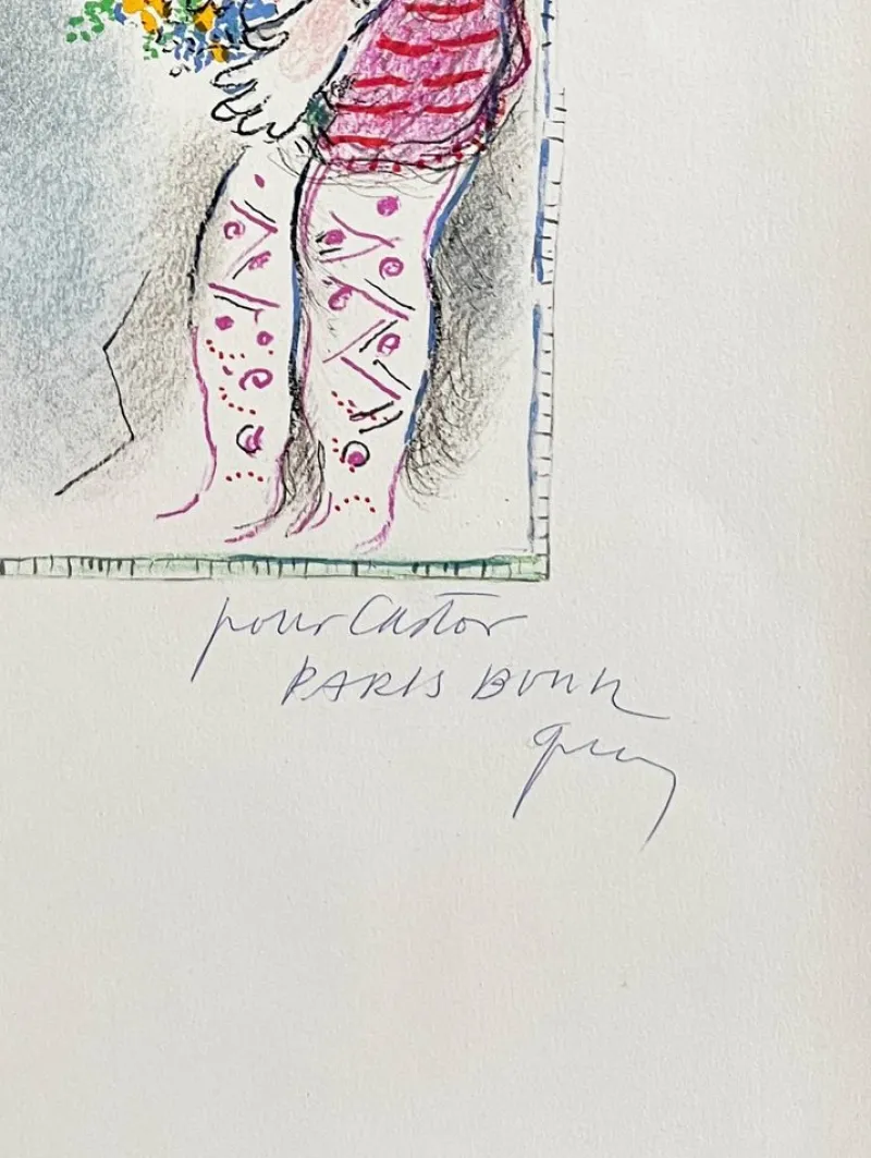 Pamono Marc Chagall, Le Cheval Vert, 1973, Lithograph> Abstraction|Prints & Multiples