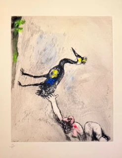 Pamono Marc Chagall, Les Grenouilles qui demandent un Roi, 1954, Etching> Prints & Multiples