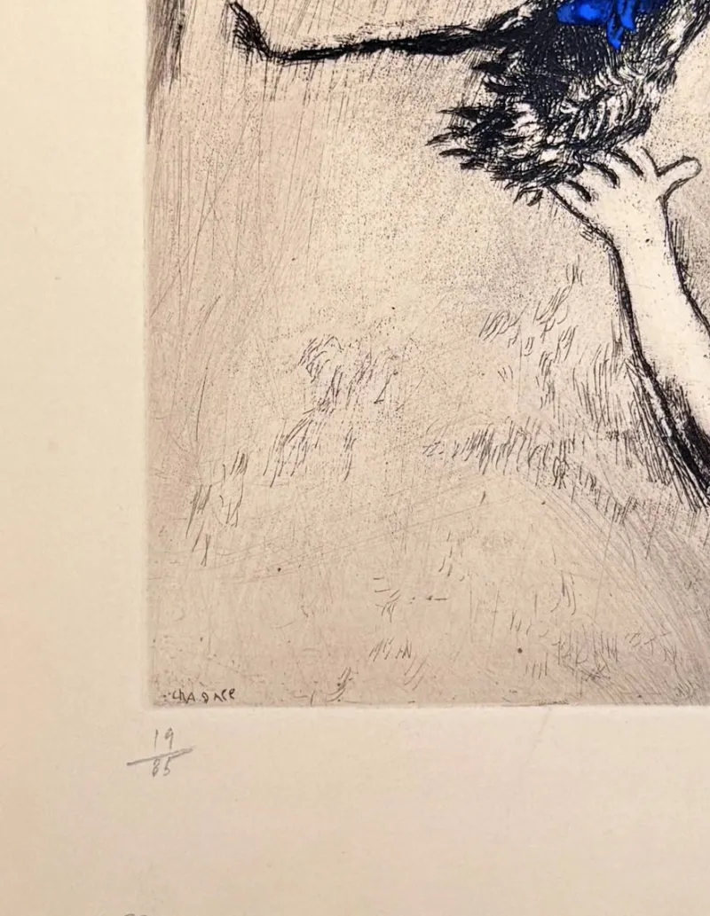 Pamono Marc Chagall, Les Grenouilles qui demandent un Roi, 1954, Etching> Prints & Multiples