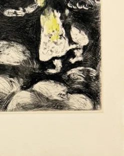 Pamono Marc Chagall, L'Ivrogne et sa Femme, 1954, Etching><noscript><img width=