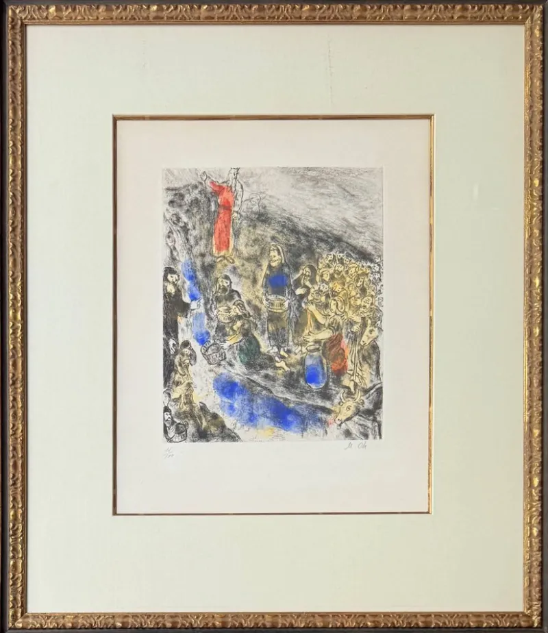Discount Pamono Marc Chagall, Moïse fait jaillir leau du rocher, 1952, Lithograph