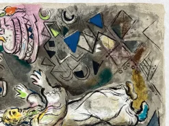 Outlet Pamono Marc Chagall, Moses and Aaron with Pharaoh, 1966, Lithograph
