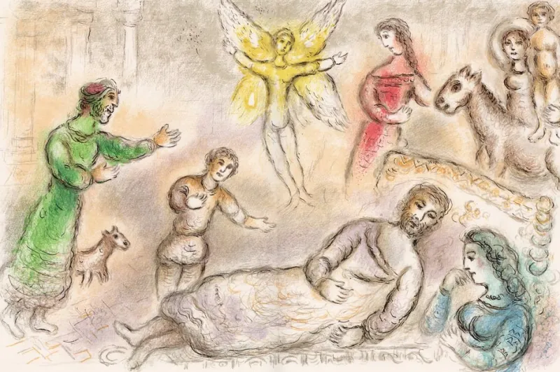 New Pamono Marc Chagall, Peace Regained from Odyssey, 1989, Lithograph