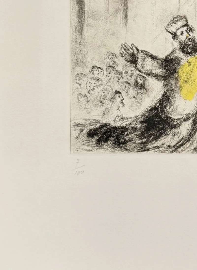 Pamono Marc Chagall, Solomon's Prayer, 1952, Lithograph> Abstraction