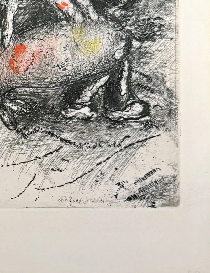 Pamono Marc Chagall, The Miller, His Son, and the Donkey, 1954, Etching> Prints & Multiples