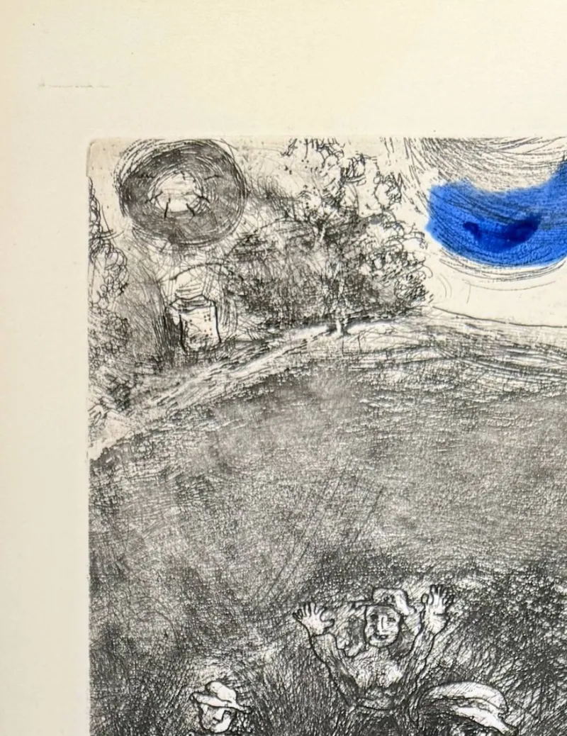 Pamono Marc Chagall, The Miller, His Son, and the Donkey, 1954, Etching> Prints & Multiples