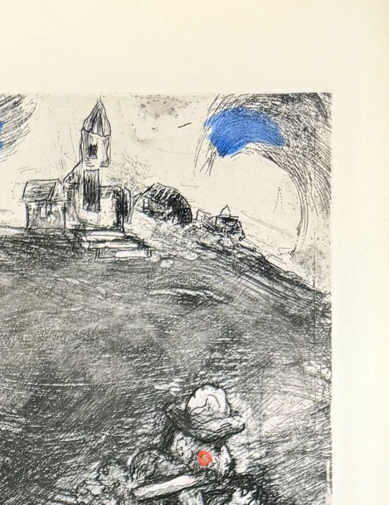 Pamono Marc Chagall, The Miller, His Son, and the Donkey, 1954, Etching> Prints & Multiples