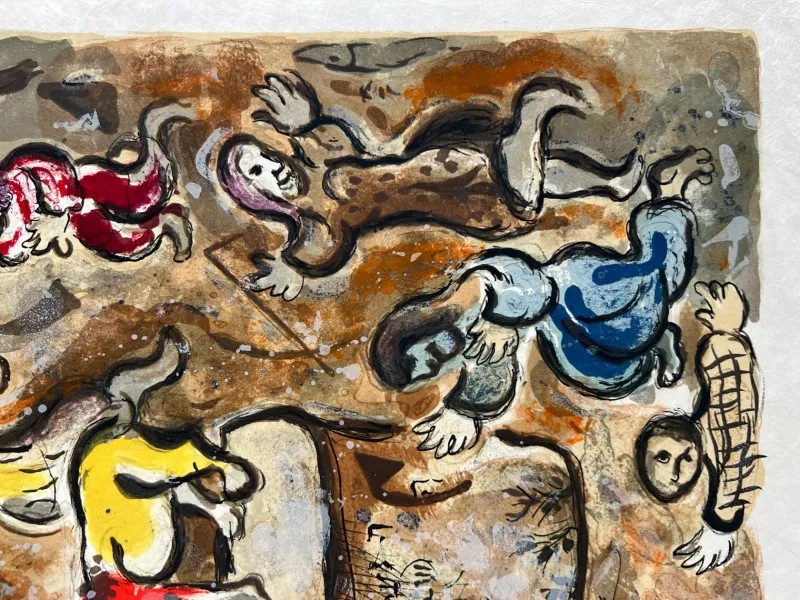 Pamono Marc Chagall, Then all the people pluckt from themselves the golden eare-rings..., 1966, Lithograph> Abstraction|Prints & Multiples