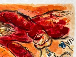Pamono Marc Chagall, Then came Amalek and fought with Israel in Rephidim..., 1966, Lithograph><noscript><img width=