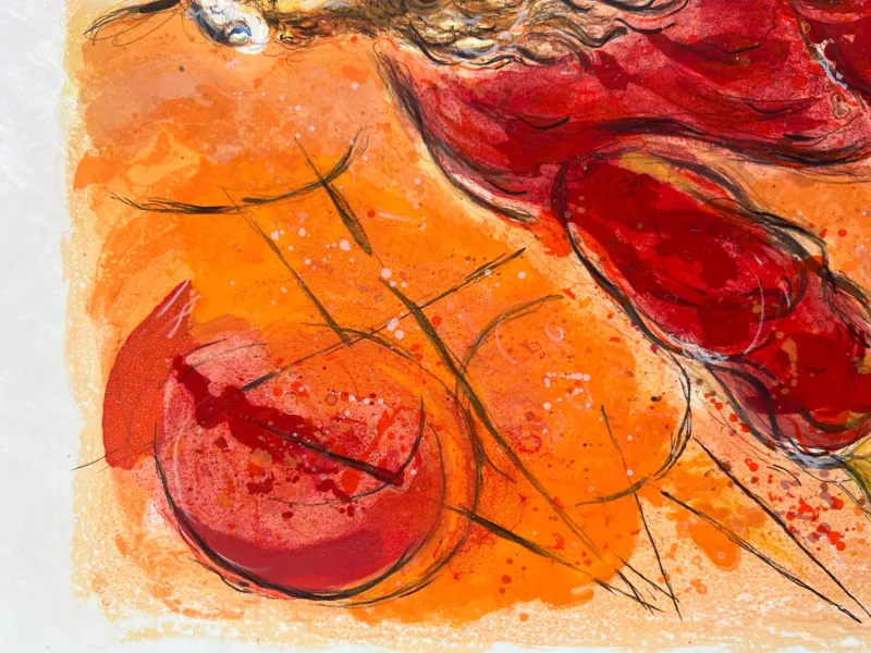 Pamono Marc Chagall, Then came Amalek and fought with Israel in Rephidim..., 1966, Lithograph> Abstraction|Prints & Multiples