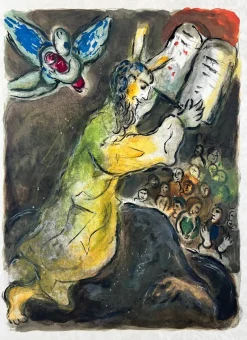 Online Pamono Marc Chagall, Then Moses assembled all the Congregation of the children of Israel, and sayde unto them..., 1966, Lithograph