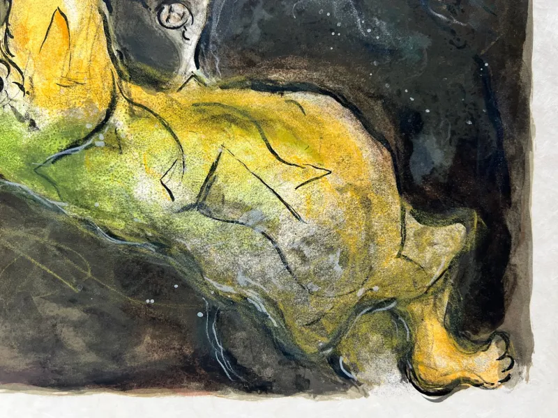 Online Pamono Marc Chagall, Then Moses assembled all the Congregation of the children of Israel, and sayde unto them..., 1966, Lithograph