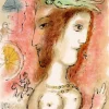 Pamono Marc Chagall, Ulysses and Penelope from Odyssey, 1989, Lithograph> Surrealist
