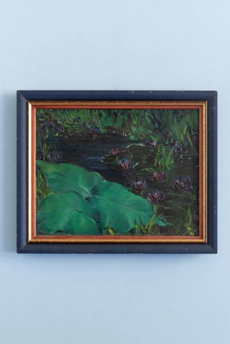 Pamono Marcel Pottier, Waterlilies, Oil Painting on Canvas, Early 20th Century> Impressionist