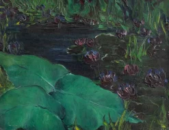 Pamono Marcel Pottier, Waterlilies, Oil Painting on Canvas, Early 20th Century> Impressionist