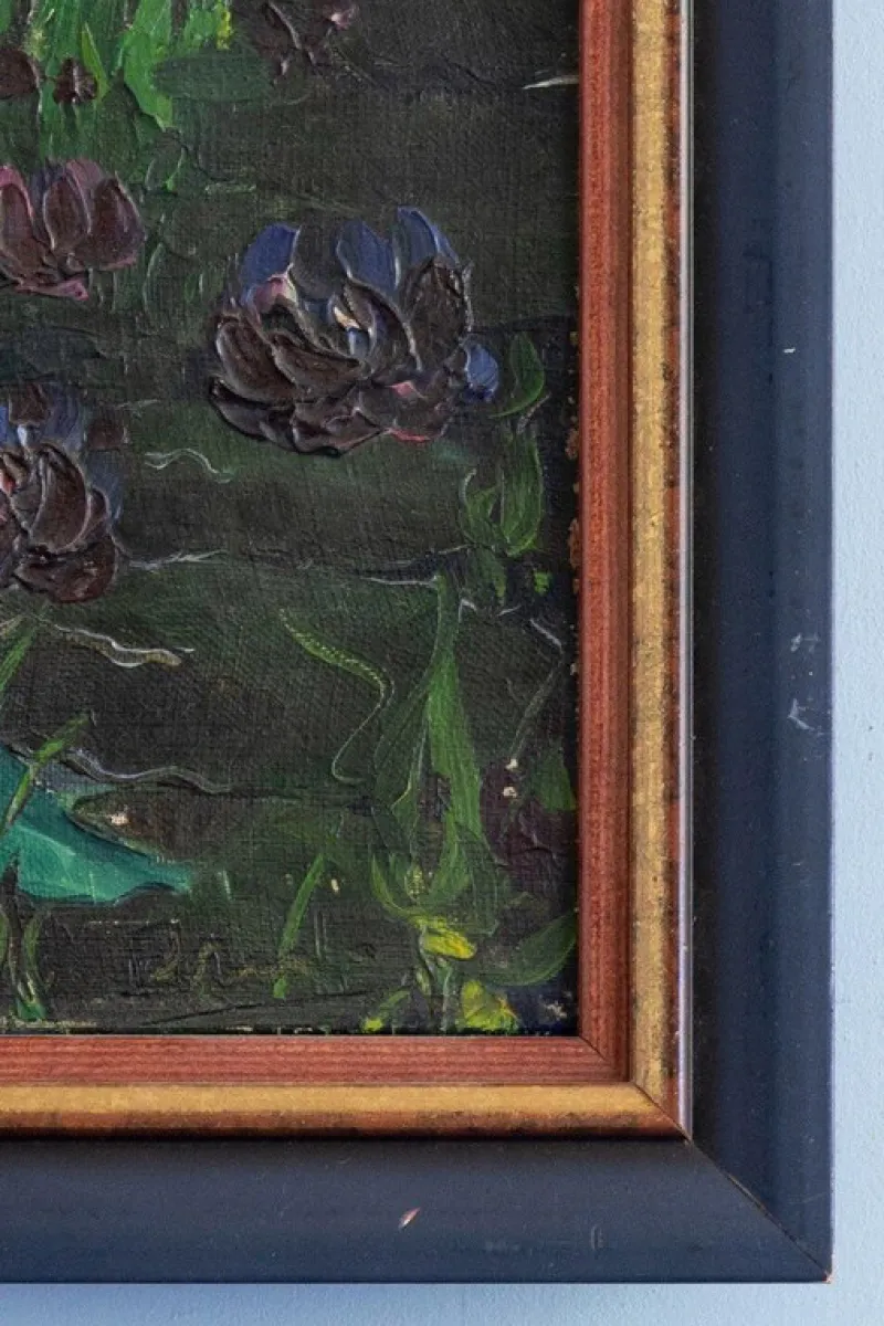Pamono Marcel Pottier, Waterlilies, Oil Painting on Canvas, Early 20th Century> Impressionist