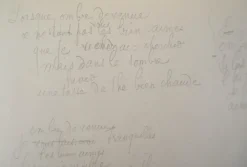 New Pamono Marie Laurencin, Poem, Original Signed Drawing
