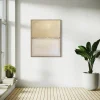 Pamono Marilina Marchica, Abstract White Landscape, Oil on Canvas> Minimalist