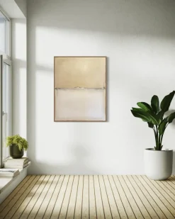 Pamono Marilina Marchica, Abstract White Landscape, Oil on Canvas> Minimalist