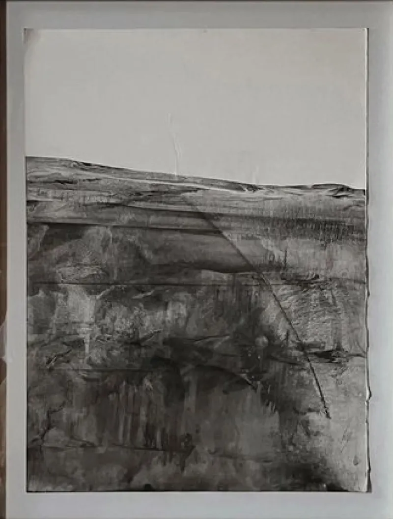 New Pamono Marilina Marchica, Landscape, Original Art on Paper