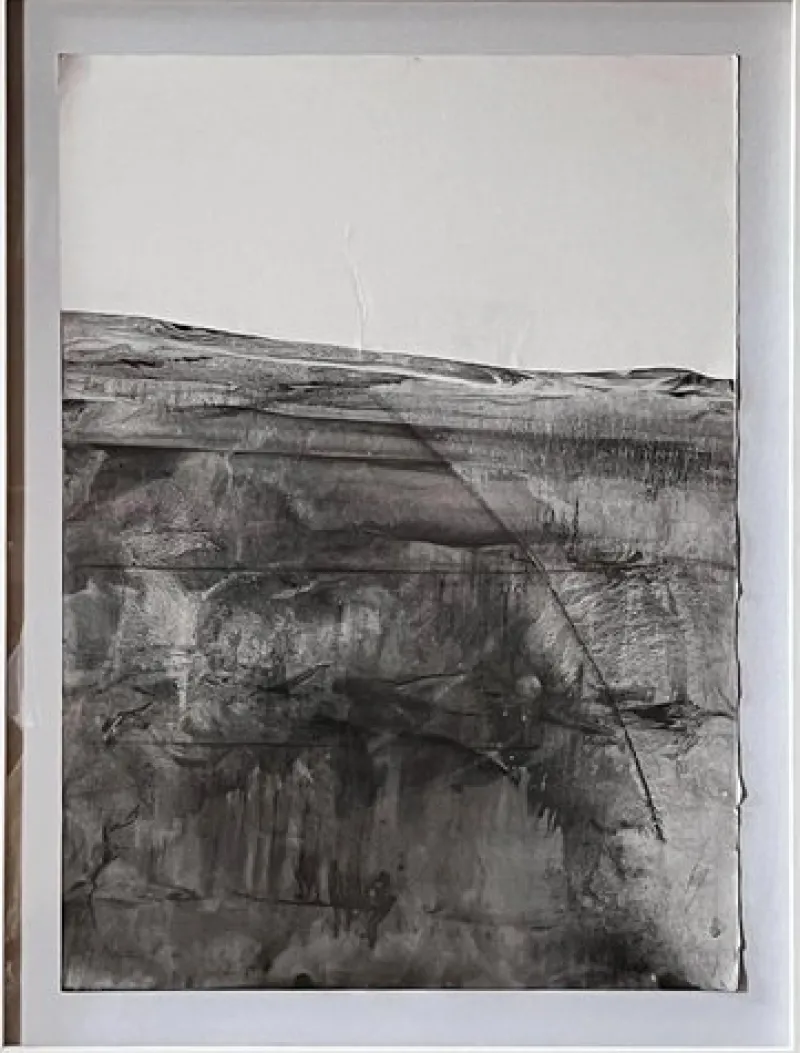 New Pamono Marilina Marchica, Landscape, Original Art on Paper