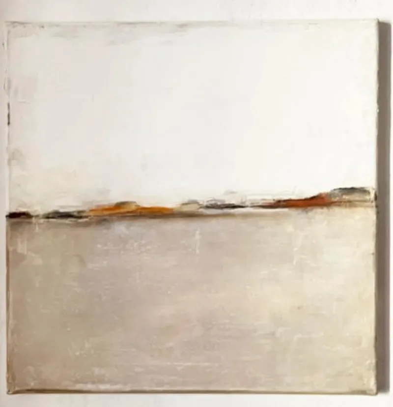 Pamono Marilina Marchica, White Landscape, Oil on Canvas> Minimalist