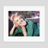 Pamono Marilyn Monroe Portrait Framed in White by Baron> Mid-Century|Photography