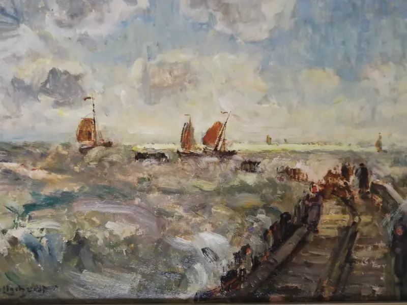 Best Pamono Marine Landscape, 1936, Oil on Canvas