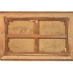 Outlet Pamono Marine Painting, Waves and Rock Painting, 20th-Century