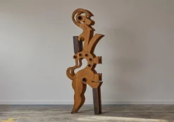 Pamono Mario Giovanetti, The Electronic Man, 1970, Metal & Oak> Sculpture